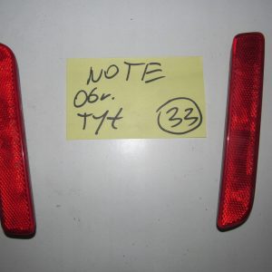Nissan Note I 2006r Odblaski Zderzak Tylny