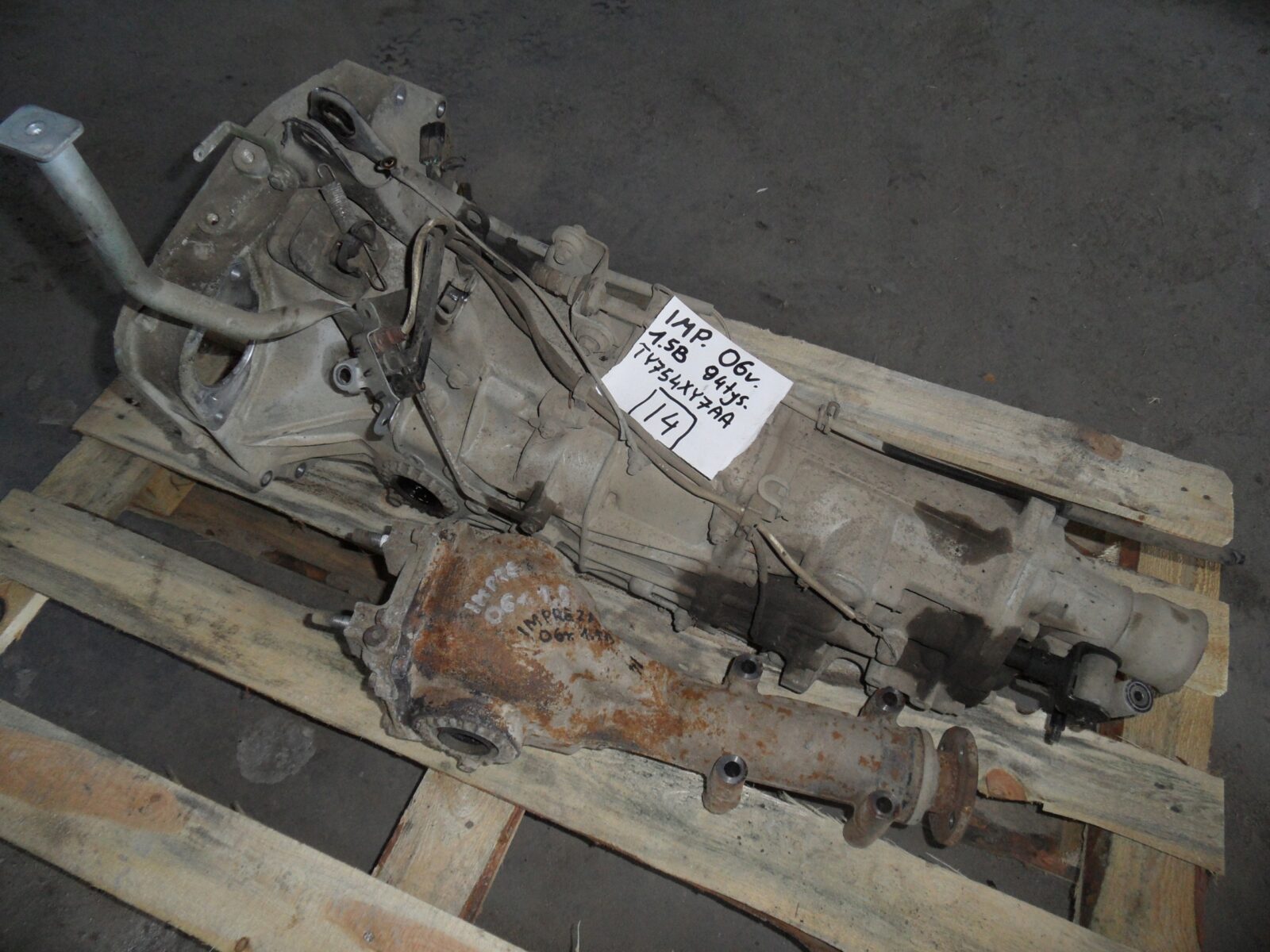 Subaru Impreza Gd 1.5b Skrzynia Biegów Ty754xy7aa przełożenie 37/9 ; 4,11