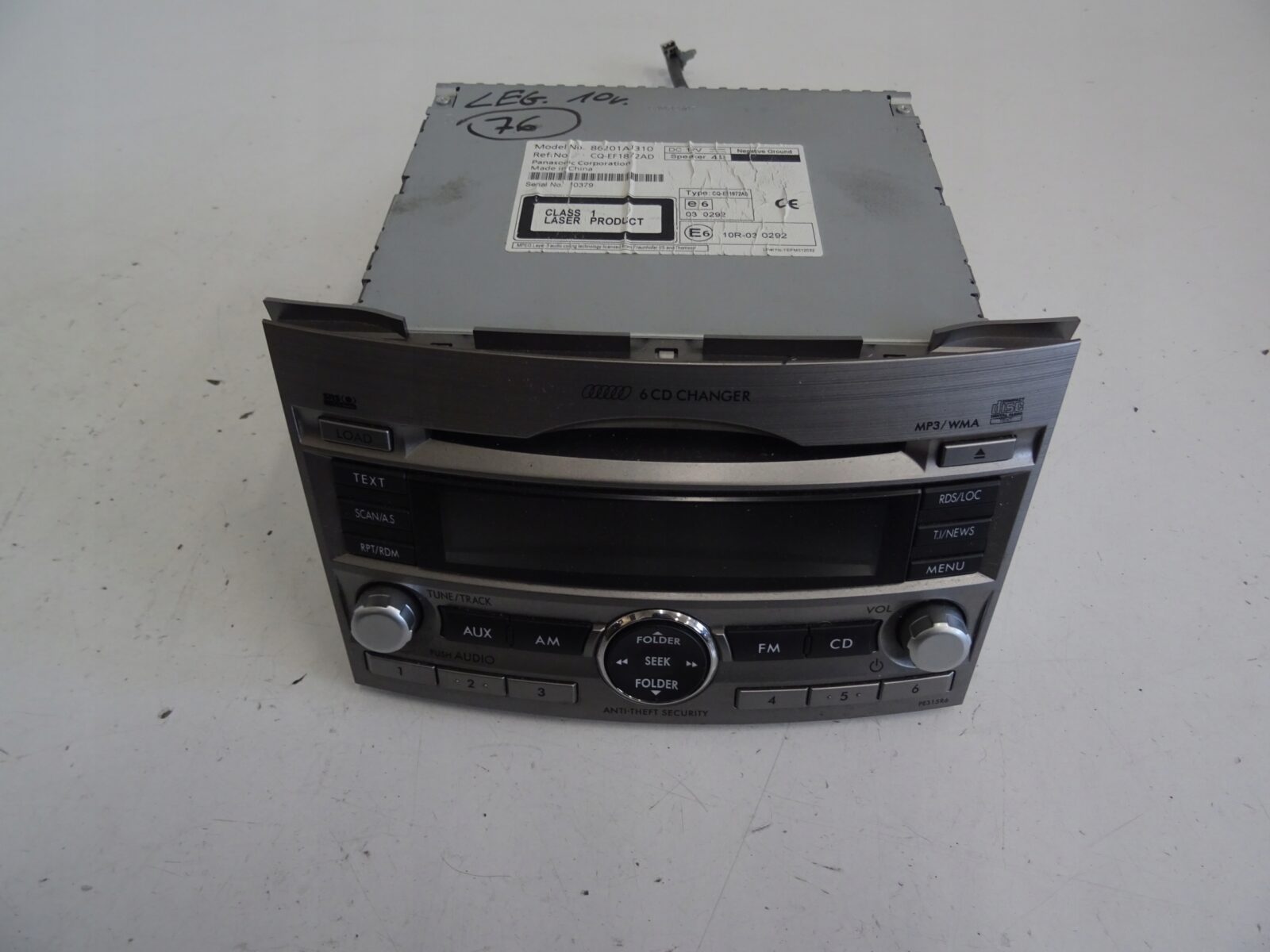 Subaru Outback Legacy Radioodtwarzacz 86201aj310