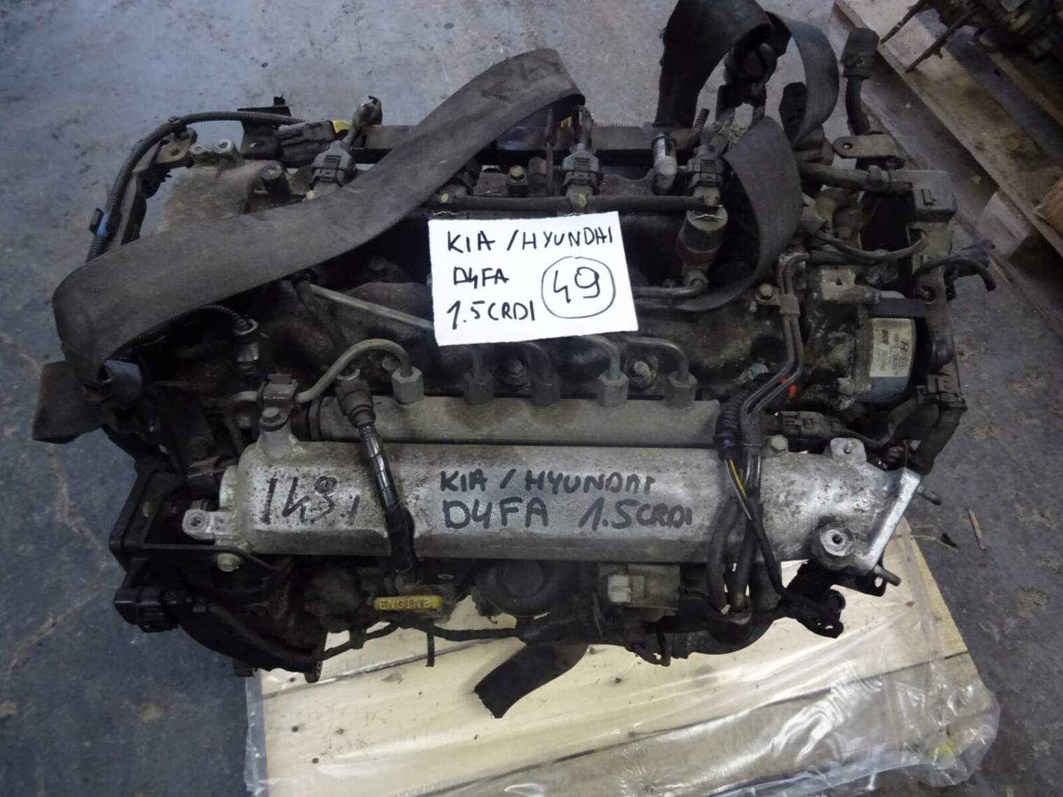 Kia Hyundai Silnik 1.5 Crdi D4fa 33100-2a410 Nr.49