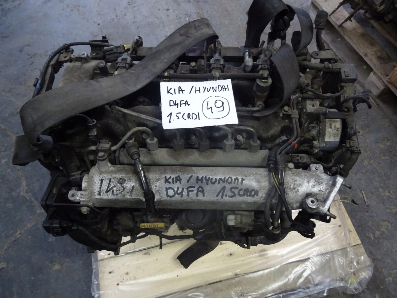 Kia Hyundai Silnik 1.5 Crdi D4fa 33100-2a410 Nr.49