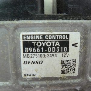 Toyota Yaris II 2007r 1.3b Komputer 89661-0d310