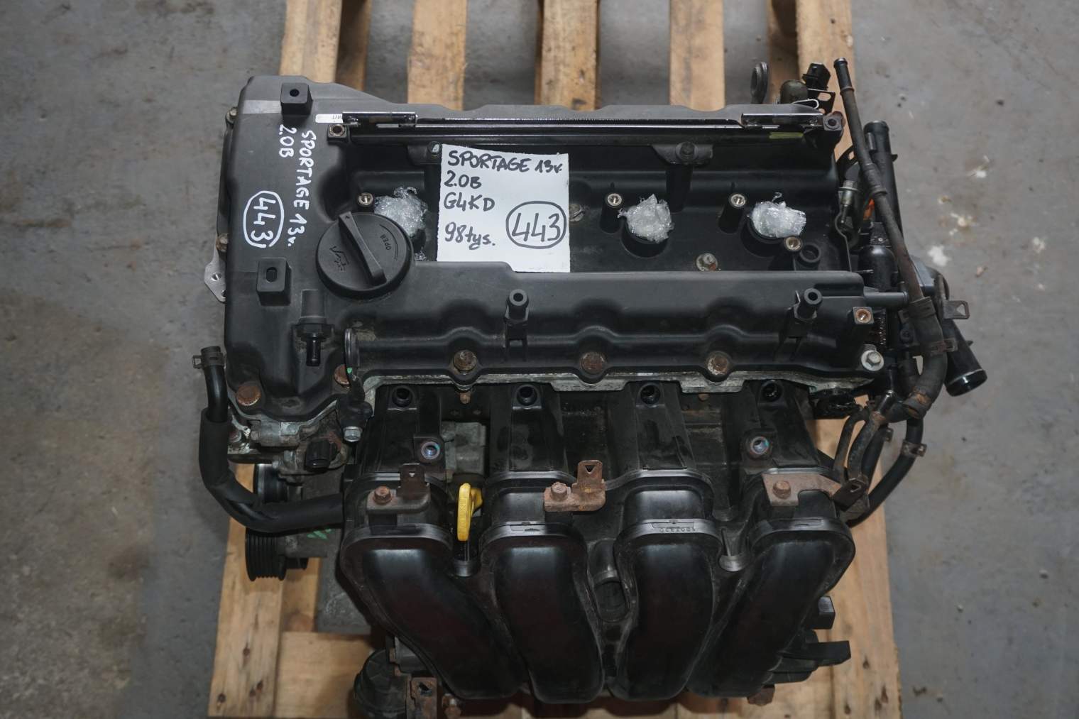 KIA SPORTAGE III SL 2.0B G4KD 4X4 SILNIK USZKODZONY 198X12GS00 BLOK 257Y22GH00 GŁOWICA 221002G051