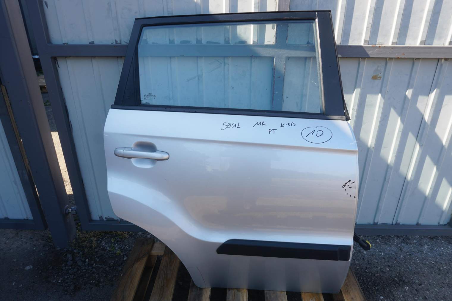 KIA SOUL I DRZWI PRAWE TYLNE 3D 2011r 3D - BRIGHT SILVER SREBRNE 770042K510
