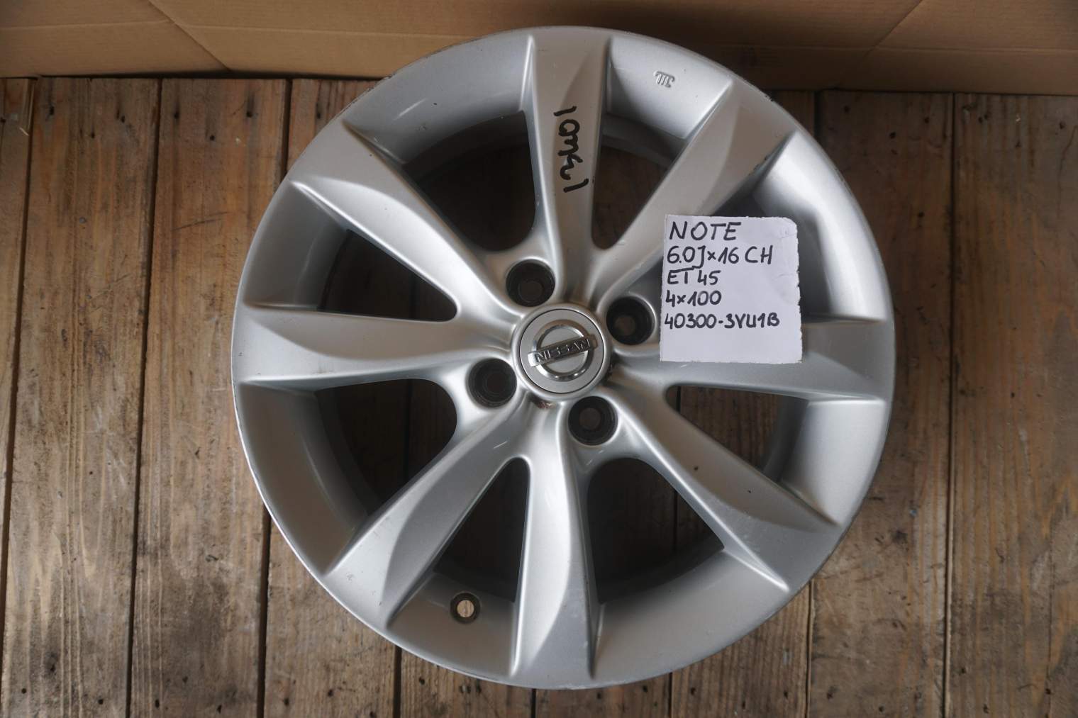NISSAN NOTE E12 2012-2016R FELGA ALUMNIOWA 16X6J ET45 4X100 40300-3VU1B