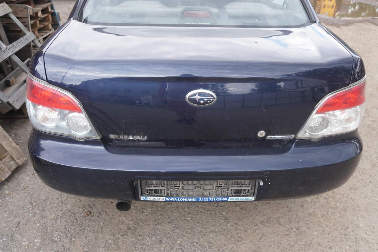 SUBARU IMPREZA GD SEDAN 2006R 35j KLAPA BAGAZNIKA 57509FE090