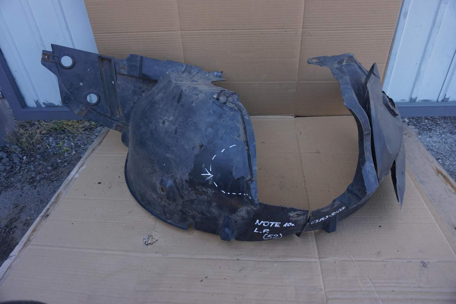 NISSAN NOTE E11 LIFT LEWE NADKOLE PRZEDNIE 63843-9U000 2011R