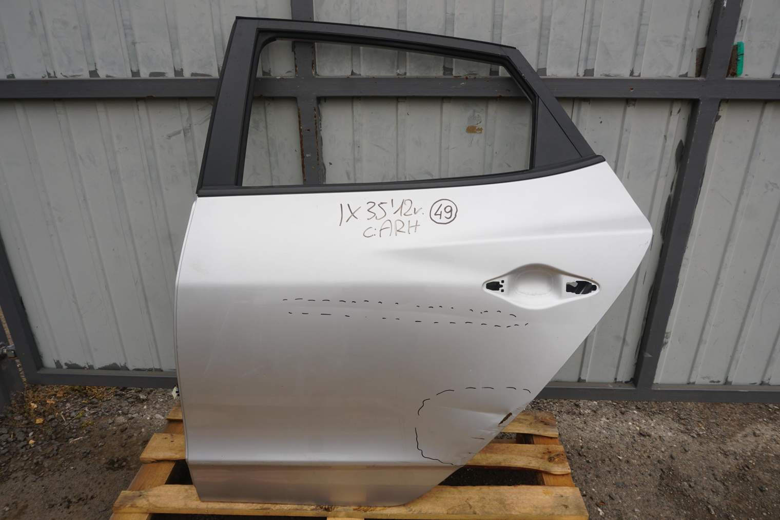 HYUNDAI IX35 DRZWI LEWE TYLNE RAH 2012rok SREBRNE 770032Y000