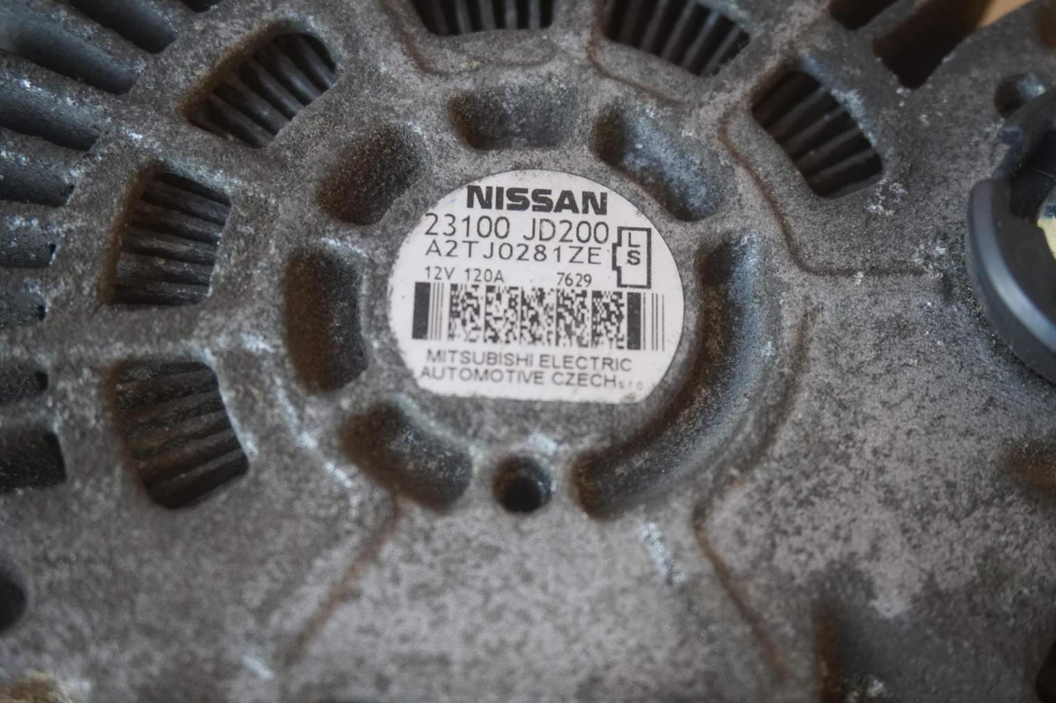 NISSAN QASHQAI I J10 ALTERNATOR 23100JD200 - obrazek 7
