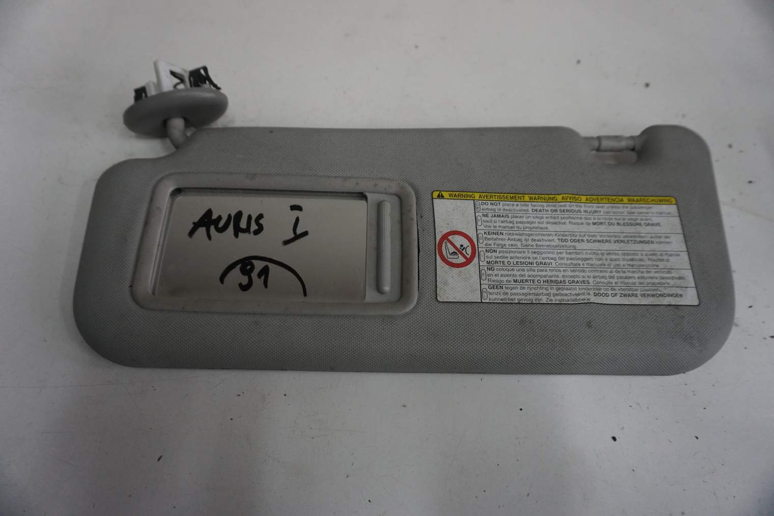 TOYOTA AURIS I E15 OSŁONA PRZECIWSŁONECZNA LEWA