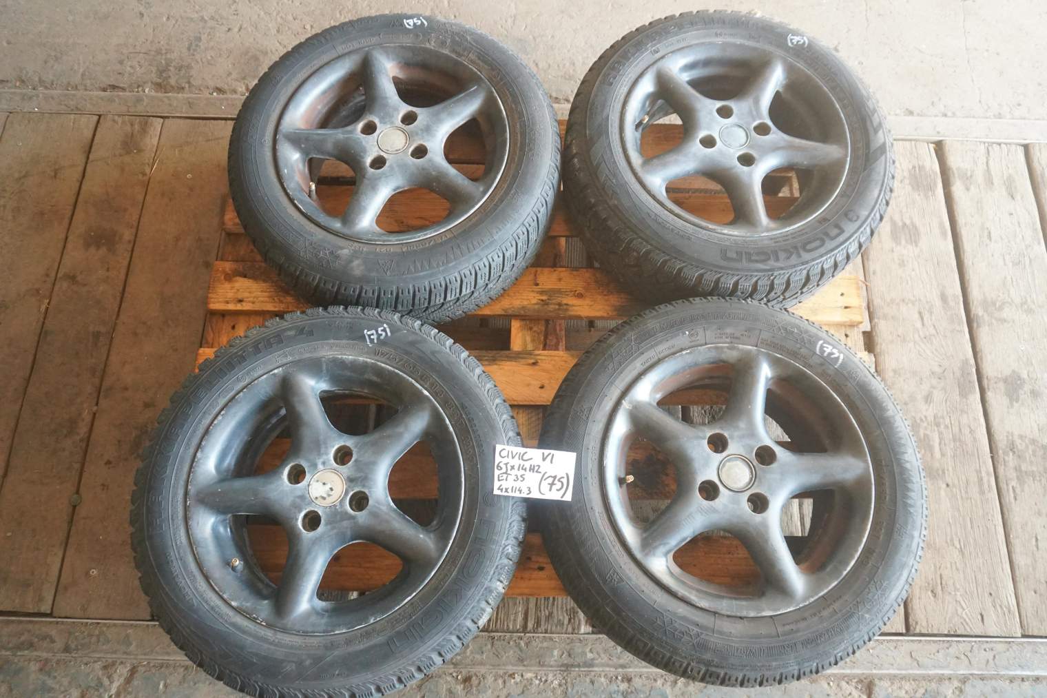 HONDA CIVIC VI FELGI ALUMNIOWE 14x6J ET35 4x114,3