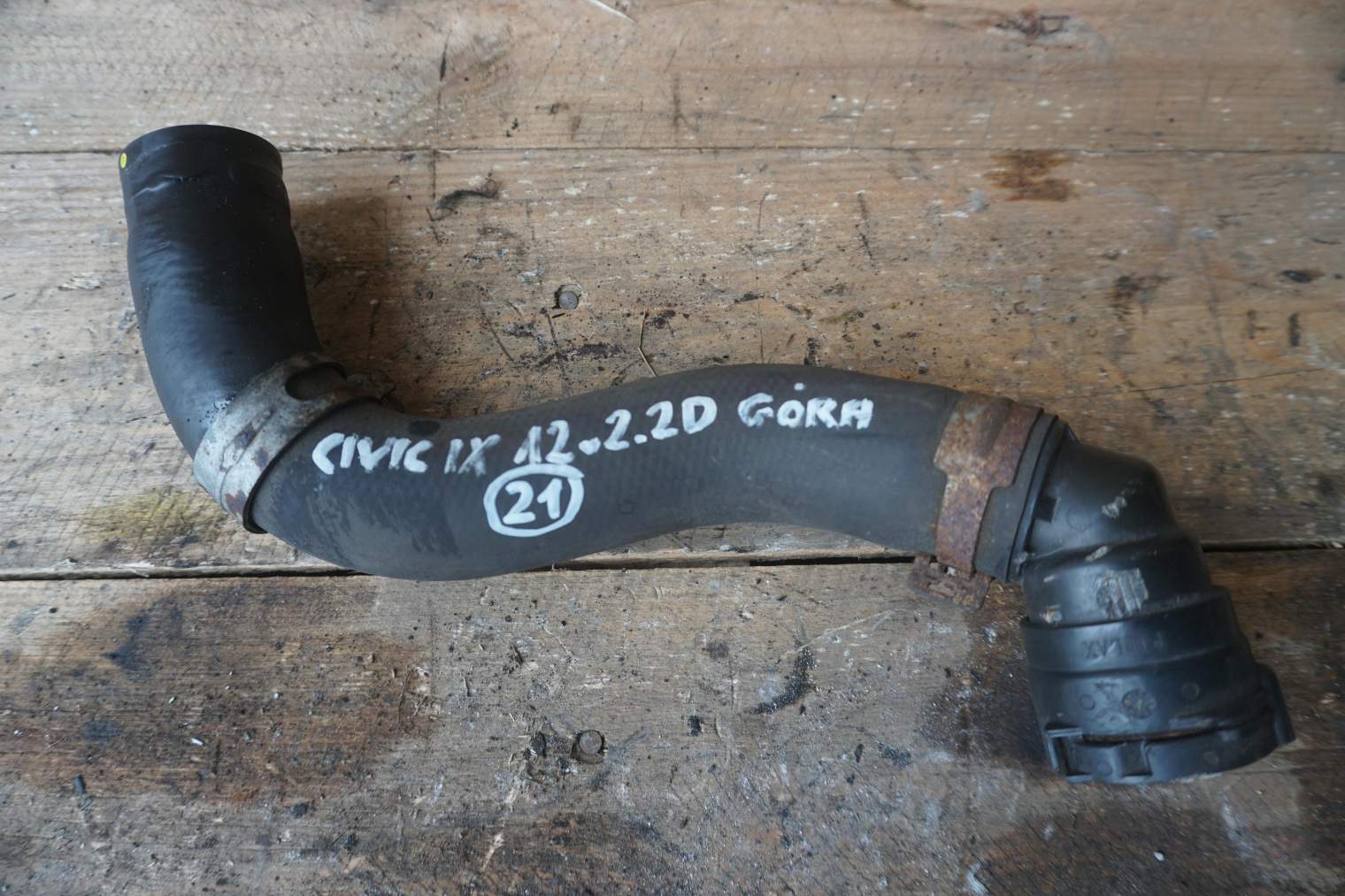 HONDA CIVIC IX PRZEWÓD CHŁODNICY GÓRNY DOLNY 2.2D