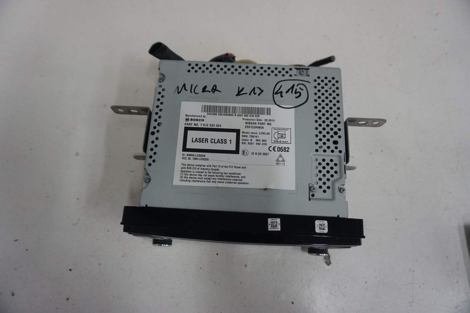 NISSAN MICRA K13 RADIOODTWARZACZ 259153HN0A - obrazek 3