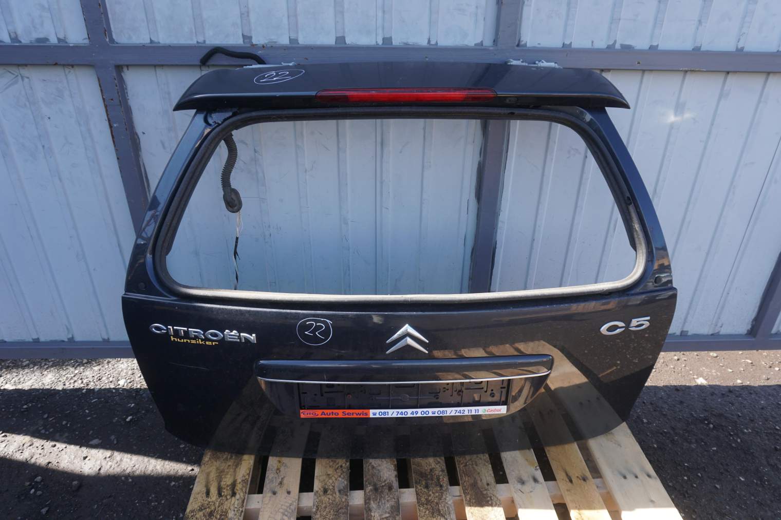 CITROEN C5 KLAPA BAGAŻNIKA CZARNA