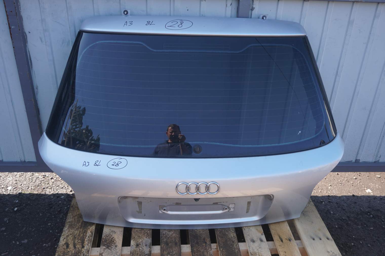 AUDI A3 8L KLAPA BAGAŻNIKA SREBRNA