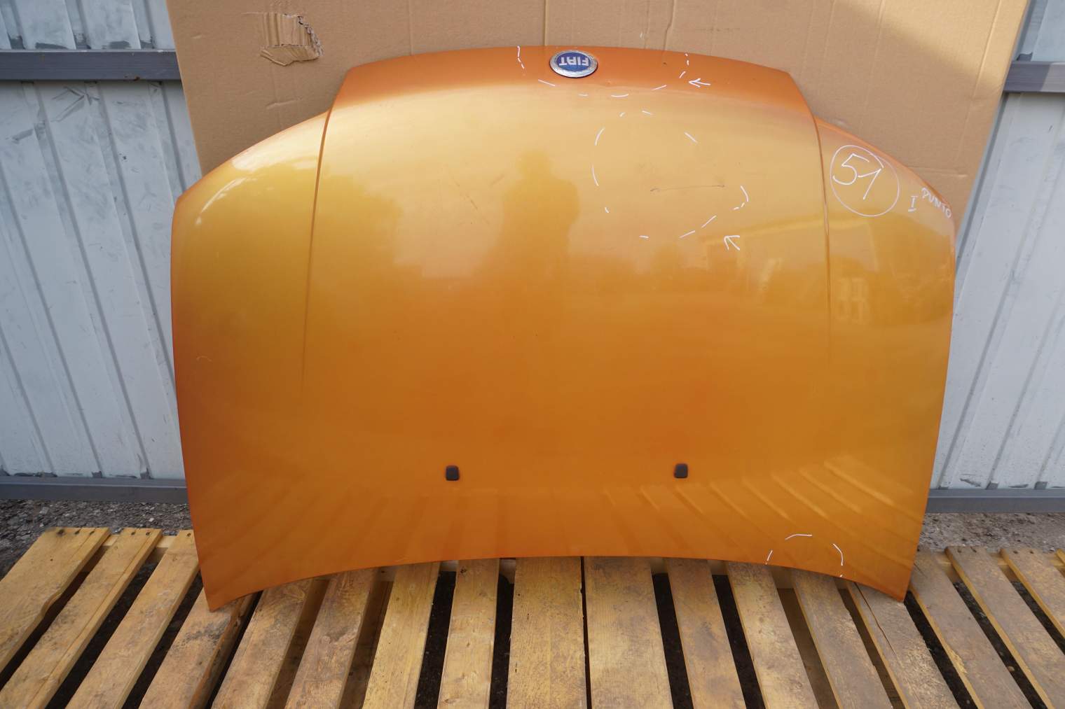 FIAT PUNTO MASKA POMARANCZOWA