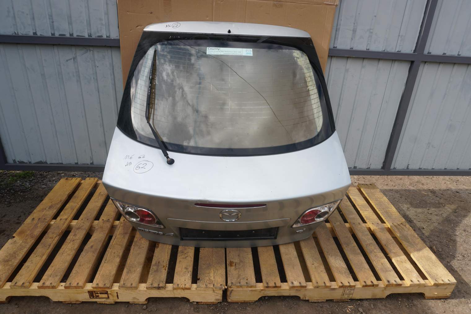 MAZDA 6 GG KLAPA BAGAŻNIKA SREBRNA