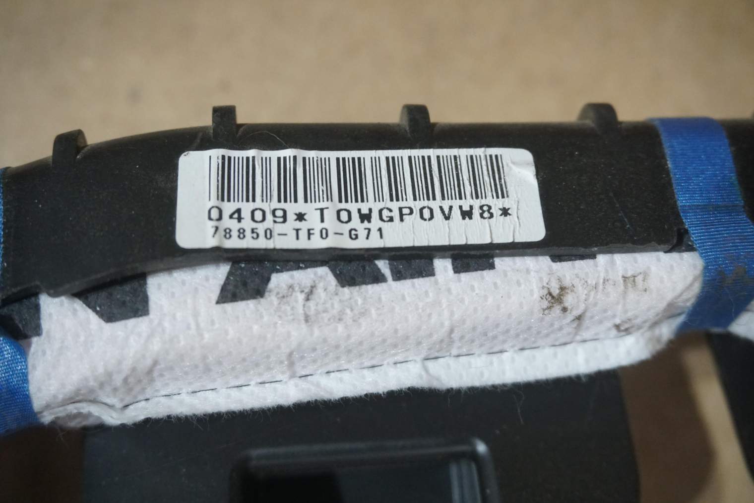 HONDA JAZZ III 2009-2015R KURTYNA POWIETRZNA AIRBAG PRAWA LEWA - obrazek 6