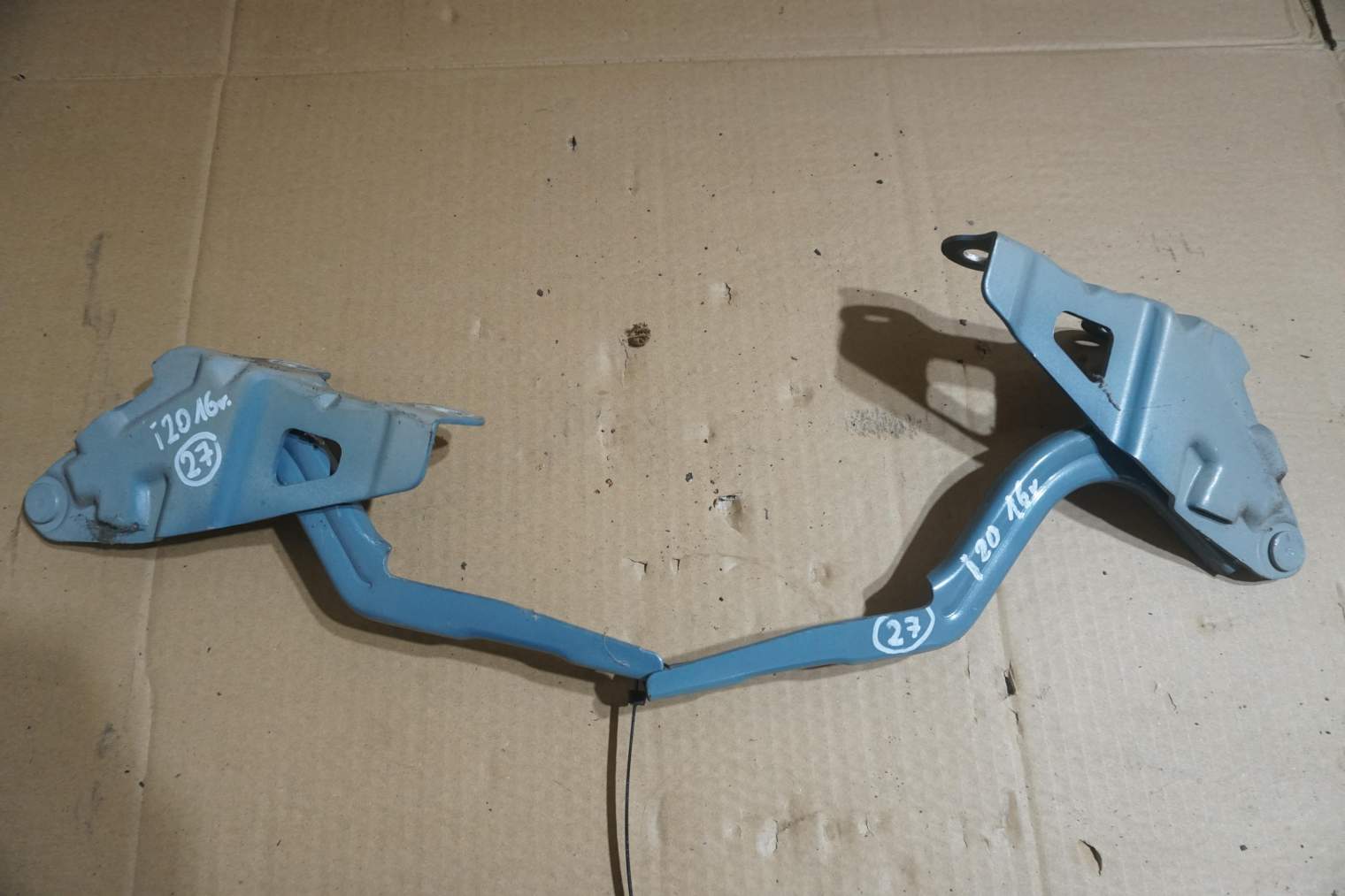 HYUNDAI i20 II ZAWIASY MASKI W3U - AQUA SPARKLING