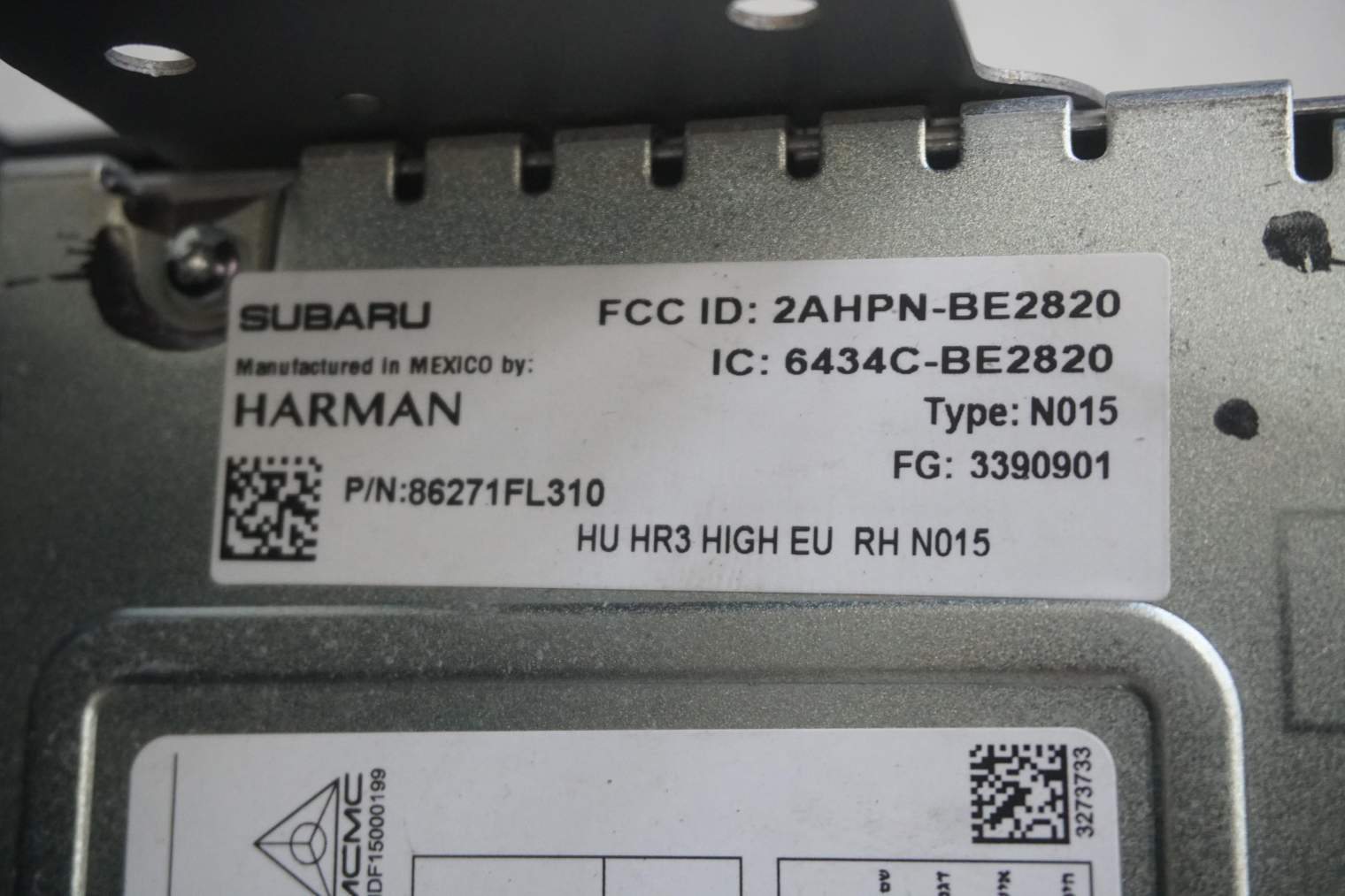 SUBARU NAWIGACJA GPS 86271FL310 Harman 2AHPN-BE2820 - obrazek 7