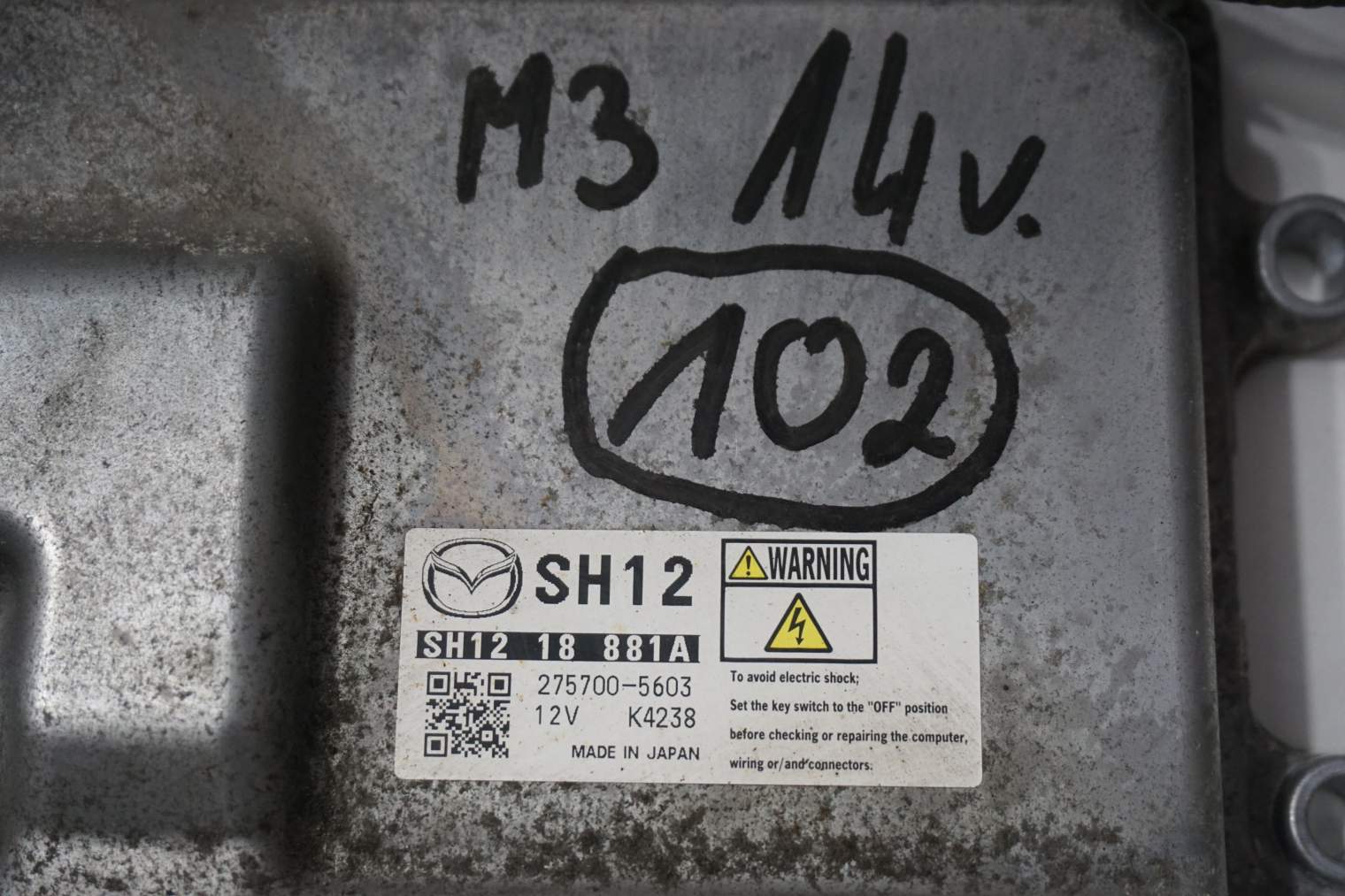 MAZDA 3 III STEROWNIK SILNIKA SH1218881A - obrazek 2