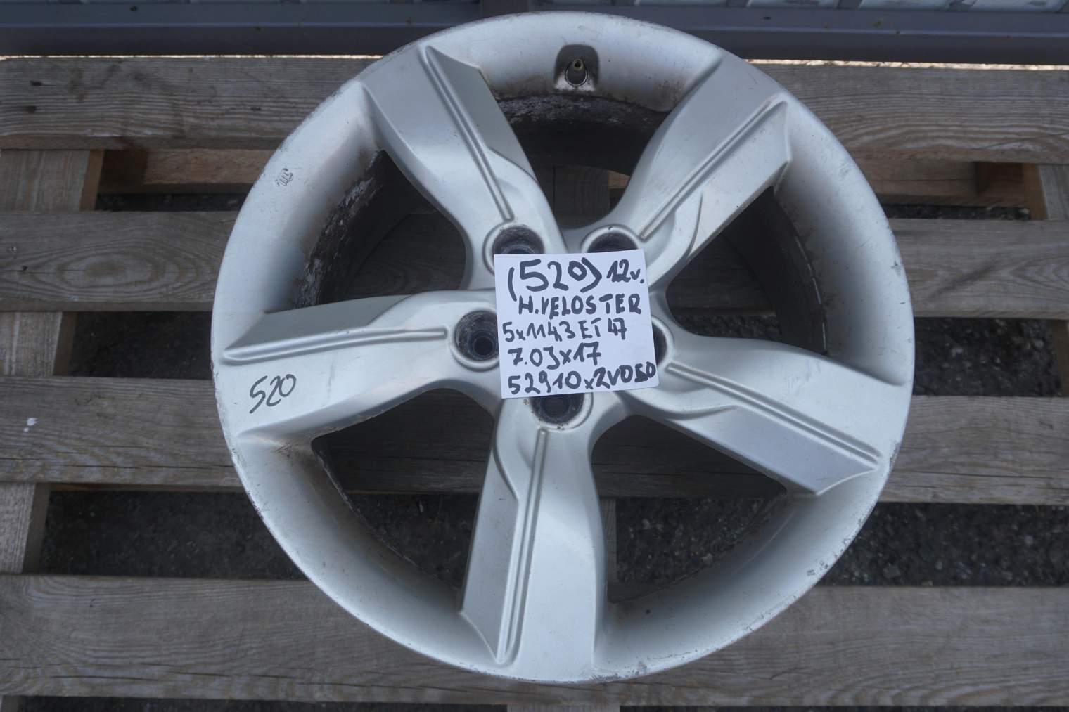 HYUNDAI VELOSTER FELGA 17 52910-2V050
