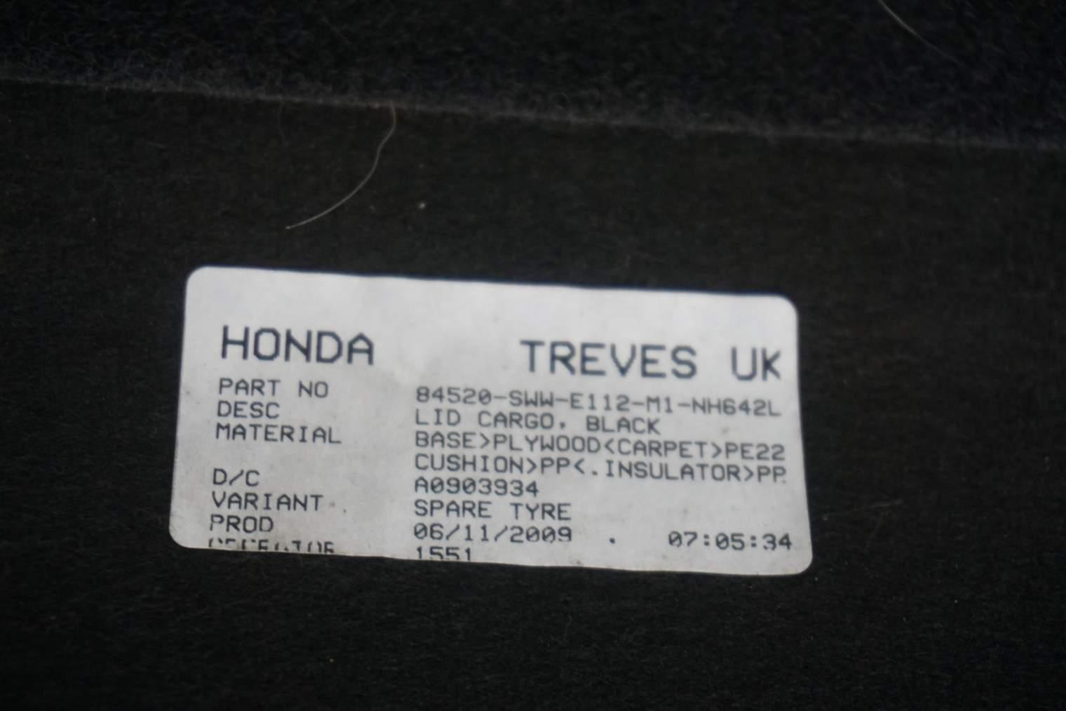 HONDA CR-V III WYKŁADZINA BAGAŻNIKA PODŁOGA PÓŁKA 84520-SWW-E112-M1 - obrazek 5